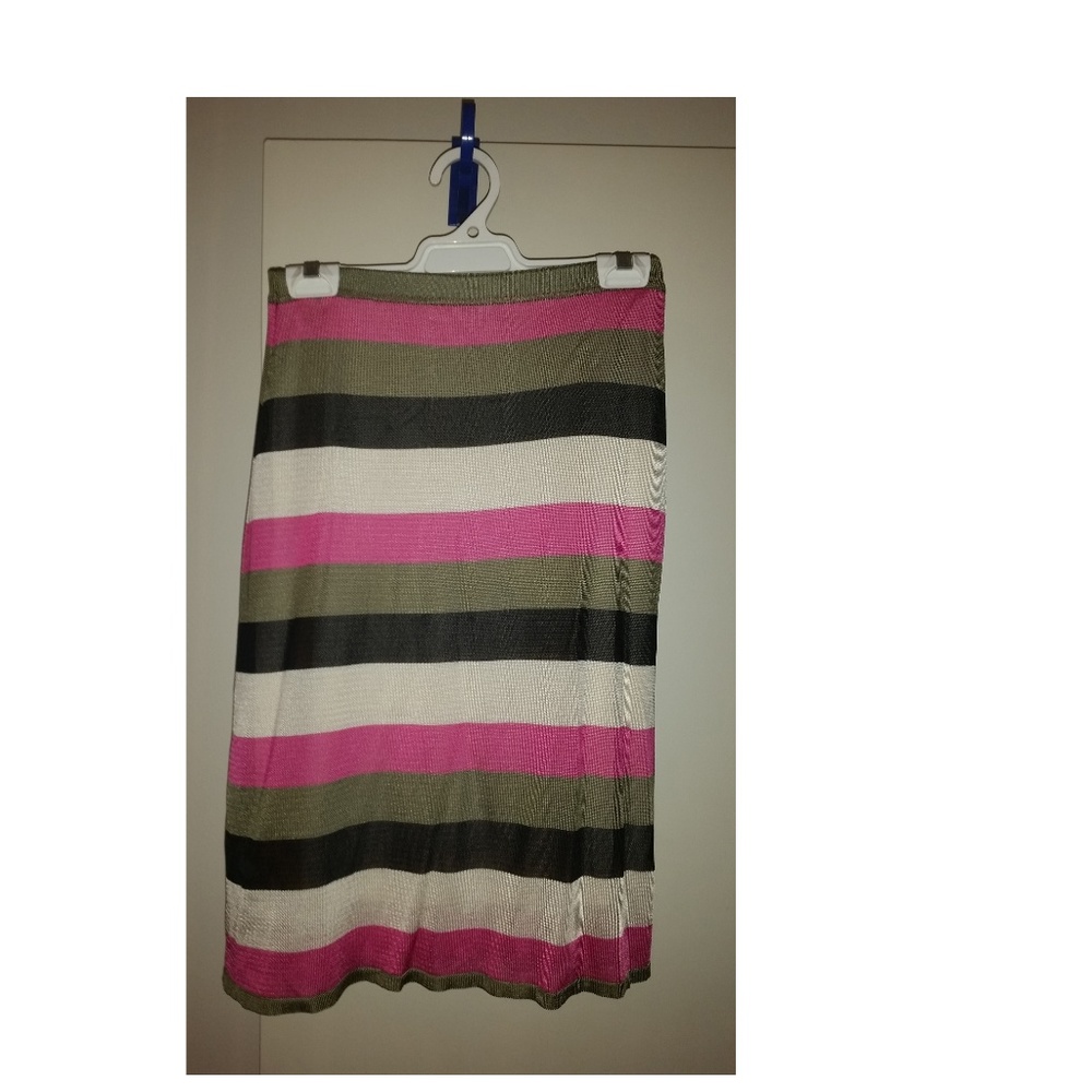 Tim O'Connor striped stretch skirt